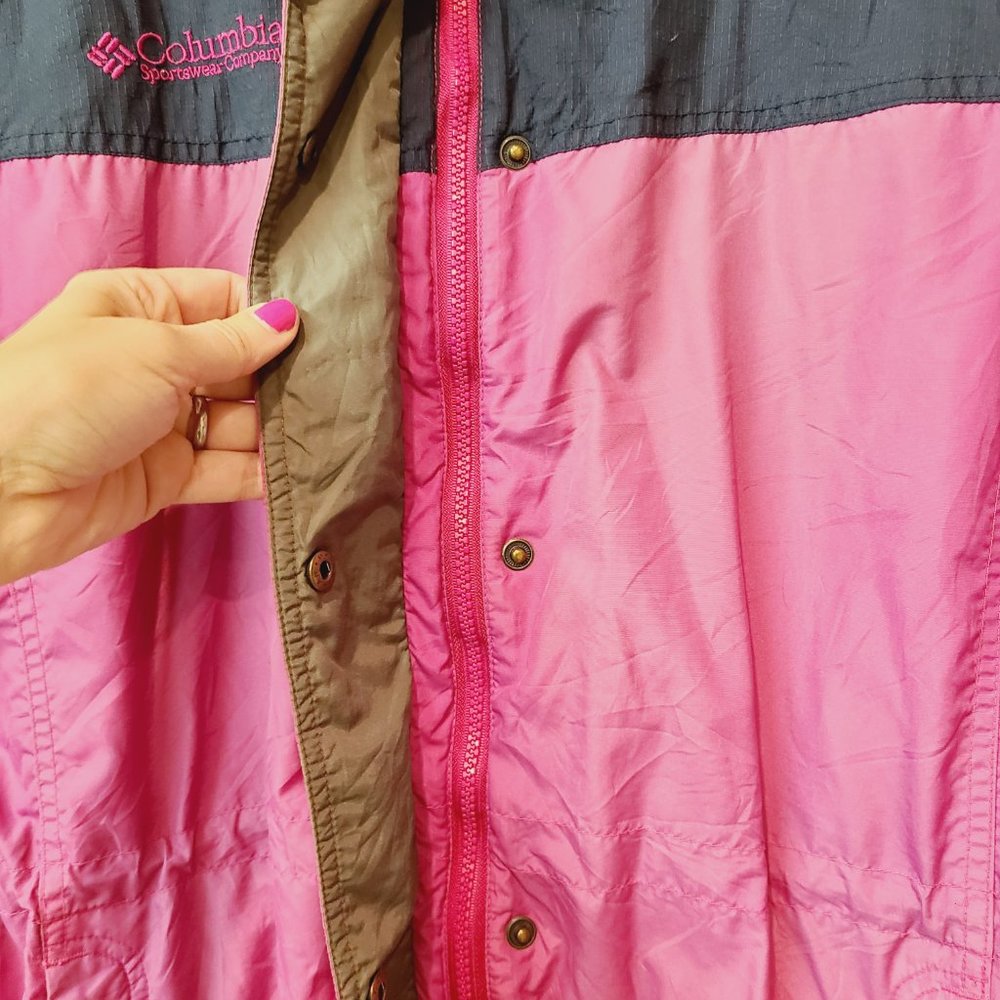 Vintage Columbia Jacket 90s Purple Blue Winter Ski Coat Womens Medium - Picture 8 of 15